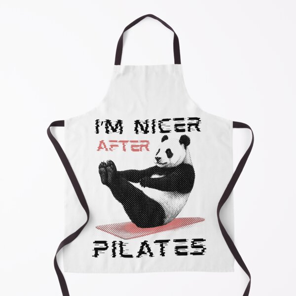 Item preview, I'm Nicer After Pilates Funny Pilates Panda Halftone designed and sold by TrueArtsStore.