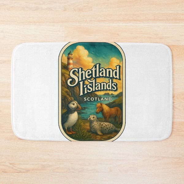 Item preview, Shetland Islands Scotland – Coastal Wildlife and Lighthouse designed and sold by Aryabek.