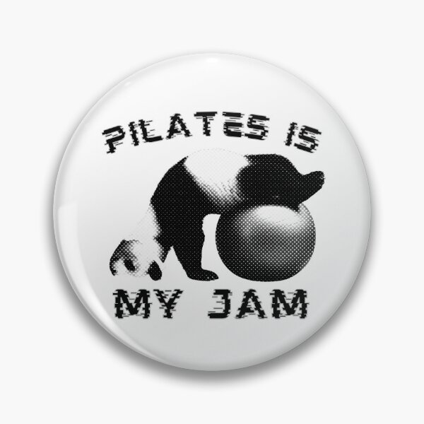 Item preview, Pilates Is My Jam Funny Pilates Panda Halftone designed and sold by TrueArtsStore.