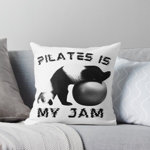 Item preview, Pilates Is My Jam Funny Pilates Panda Halftone designed and sold by TrueArtsStore.