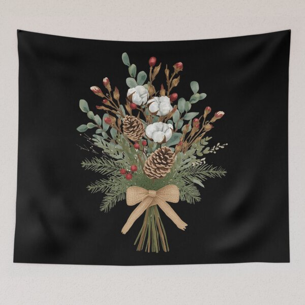 Item preview, Country Winter Cotton & Eucalyptus designed and sold by ChicTrendz.
