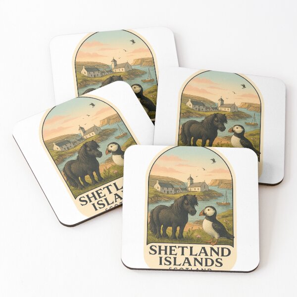 Item preview, Shetland Islands Coastal Wildlife – Pony and Puffin in Scotland designed and sold by Aryabek.