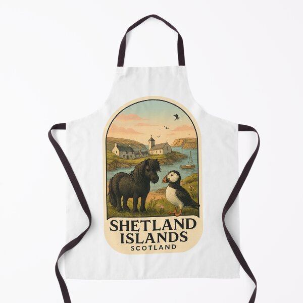 Item preview, Shetland Islands Coastal Wildlife – Pony and Puffin in Scotland designed and sold by Aryabek.