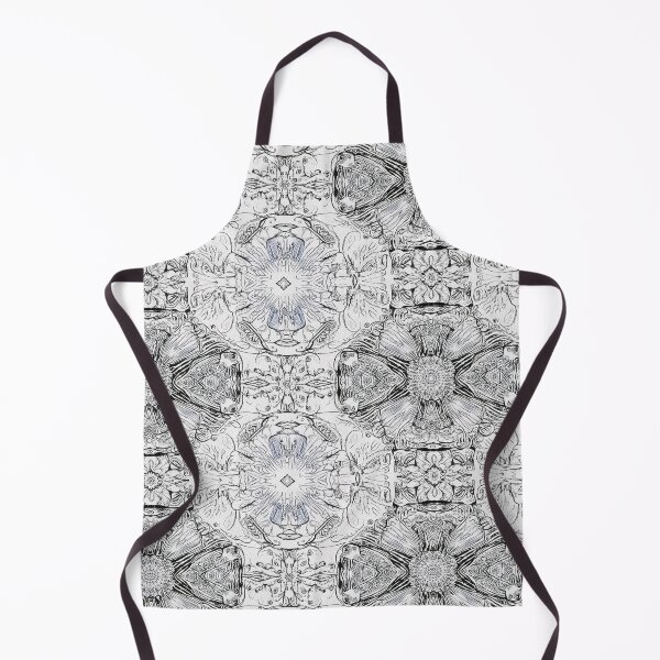 Item preview, Intricate Symmetric Mandala Pattern in Hand-Drawn Black and White designed and sold by SassyArtistry.