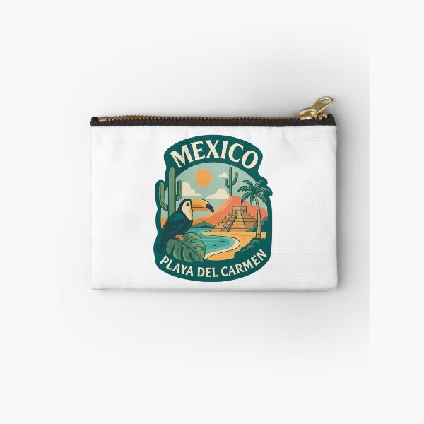 Item preview, Playa del Carmen Jungle Scene – Toucan and Mayan Pyramid designed and sold by Aryabek.