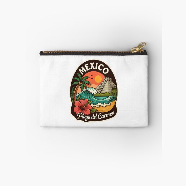 Item preview, Playa del Carmen Sunset – Mayan Temple and Ocean Wave designed and sold by Aryabek.