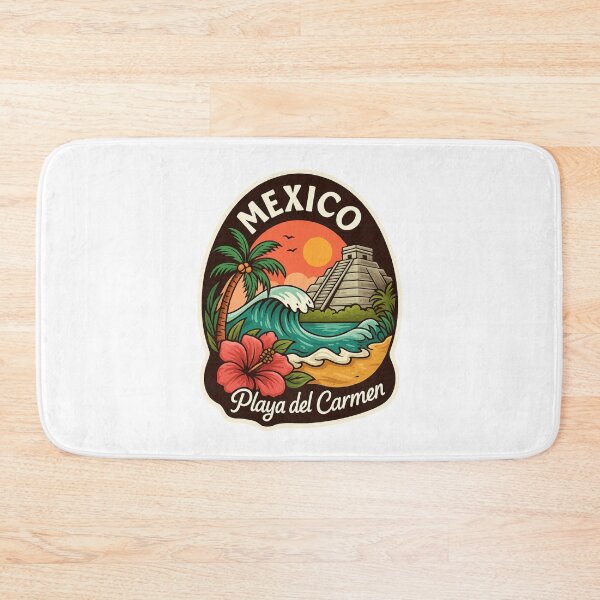Item preview, Playa del Carmen Sunset – Mayan Temple and Ocean Wave designed and sold by Aryabek.