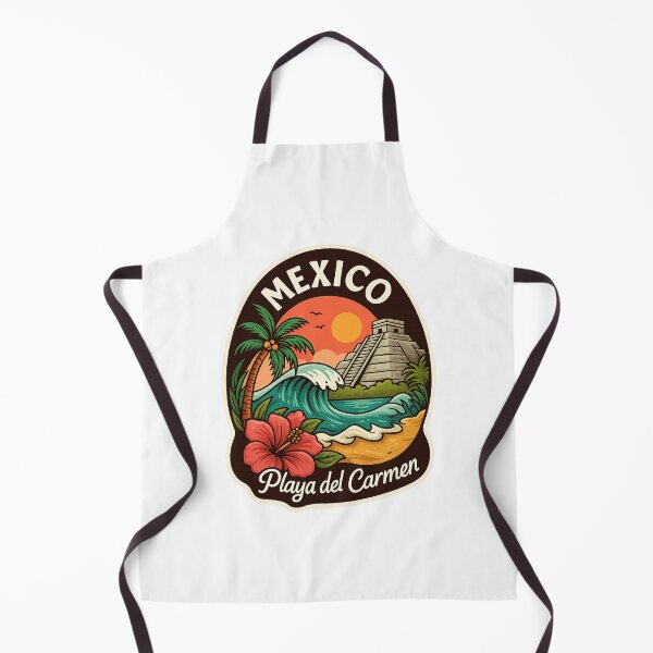 Item preview, Playa del Carmen Sunset – Mayan Temple and Ocean Wave designed and sold by Aryabek.