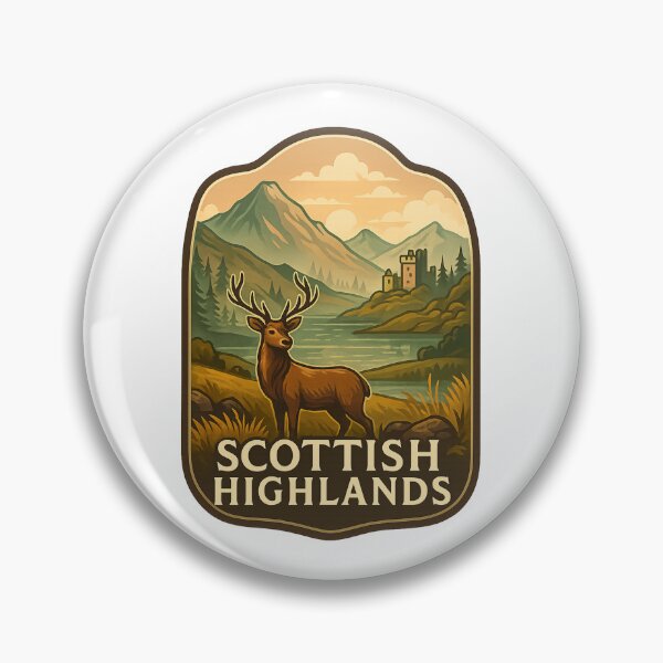 Item preview, Scottish Highlands Glen – Castle by Mountain Loch designed and sold by Aryabek.