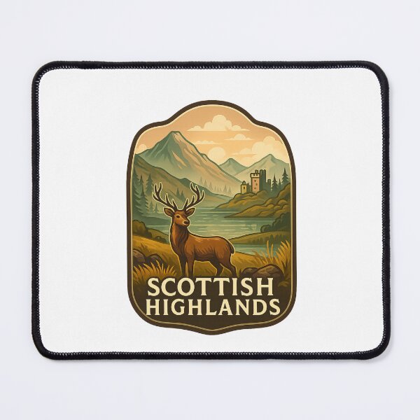 Item preview, Scottish Highlands Glen – Castle by Mountain Loch designed and sold by Aryabek.