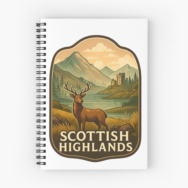 Item preview, Scottish Highlands Glen – Castle by Mountain Loch designed and sold by Aryabek.