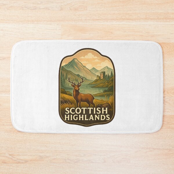 Item preview, Scottish Highlands Glen – Castle by Mountain Loch designed and sold by Aryabek.