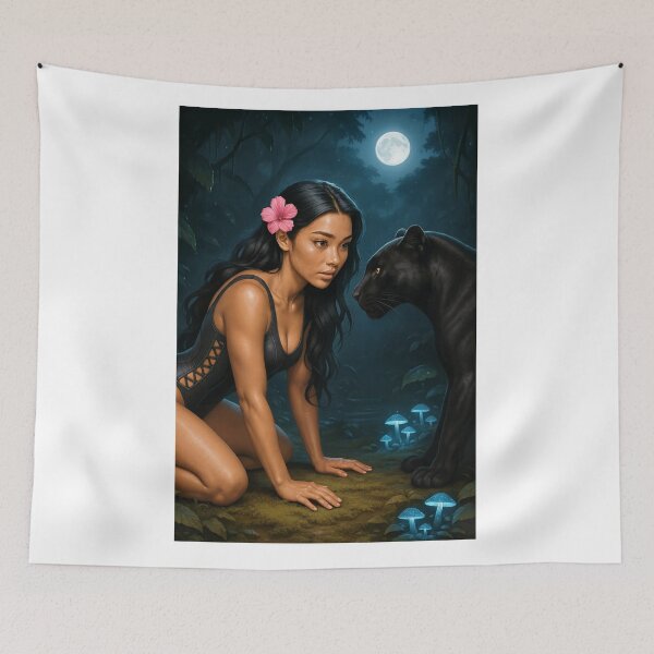 Item preview, Shanti one-piece swimsuit witching hour black cat designed and sold by CathryneDelamort.