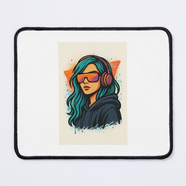 Item preview, Cyberwave Street Art Portrait designed and sold by levpint.