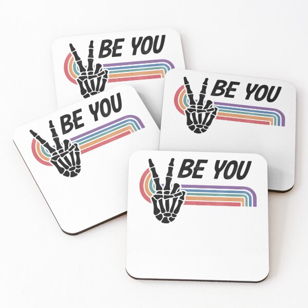 Item preview, Be You Skeleton Rainbow Motivational LGBT Friendly LGBT Heart designed and sold by TrinaEspinoza.
