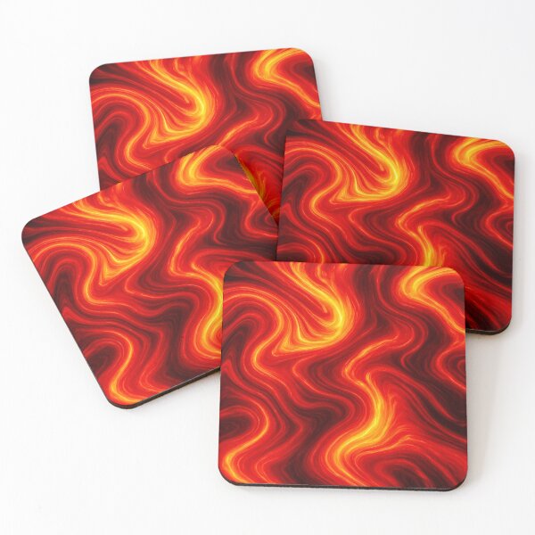Item preview, Solar Flare Marble - Fiery Lava Swirl designed and sold by Myra365Art.