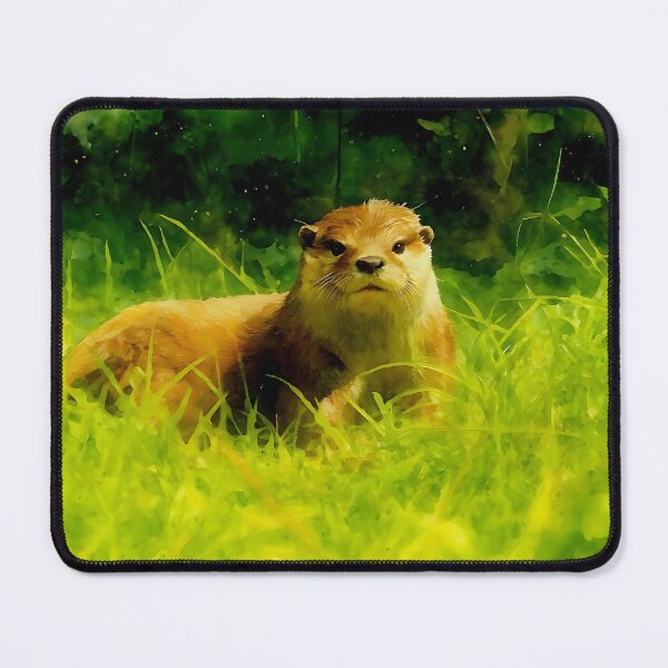 Item preview, Otter in a Sunlit Meadow designed and sold by M.ALK.Watercolor.