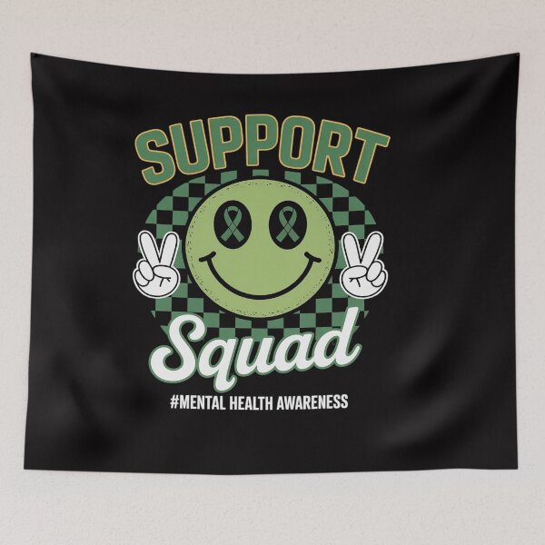 Item preview, Mental Health Matters Awareness Support Squad Green Ribbon designed and sold by OlafLica.