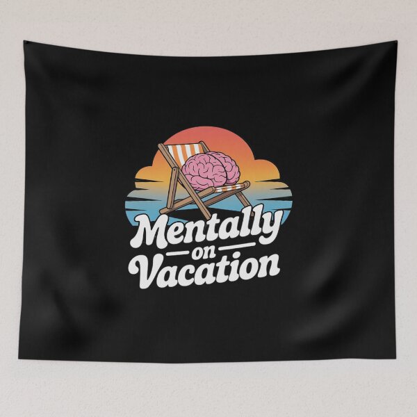 Item preview, Mentally on Vacation Brain Lounge designed and sold by DetroitMug.