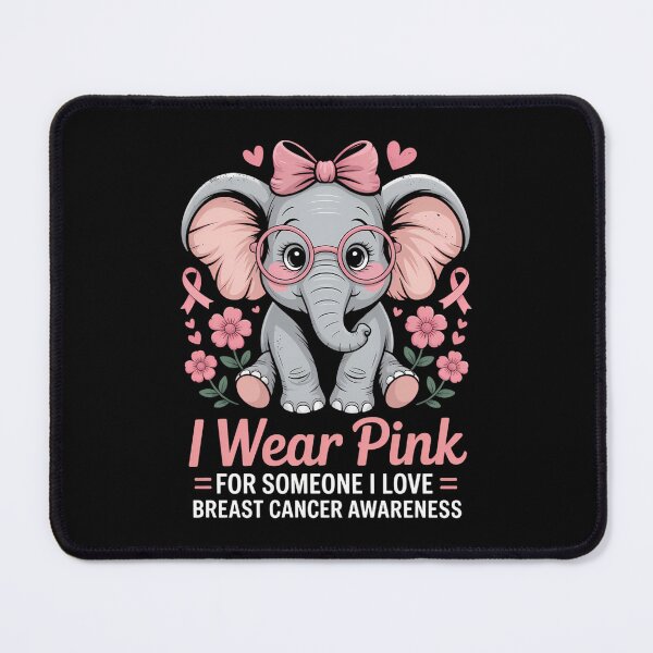 Item preview, Breast Cancer Cute Awareness Elephant designed and sold by gourpmerzihd.
