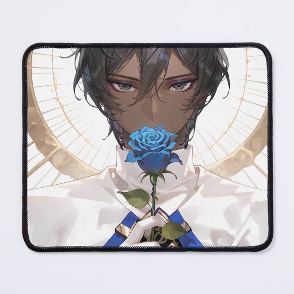 Item preview, Archer Arjuna Fate Grand Order Celestial Anime Blue Rose Sacred Portrait designed and sold by HumbertoValveno.