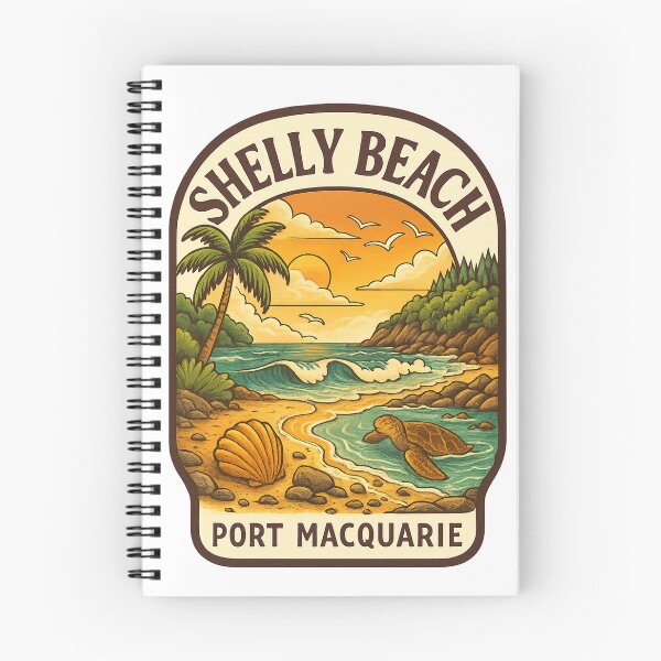 Item preview, Shelly Beach Port Macquarie – Shells, Sunset, and Sea Turtle Escape designed and sold by StampMyPassport.