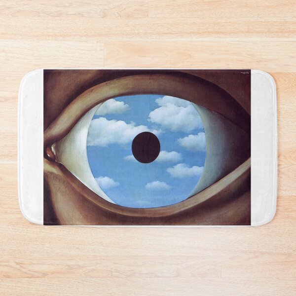 Item preview, The False Mirror (1928) – René Magritte | Surreal Eye and Sky Illusion Painting designed and sold by Art Outlaws.