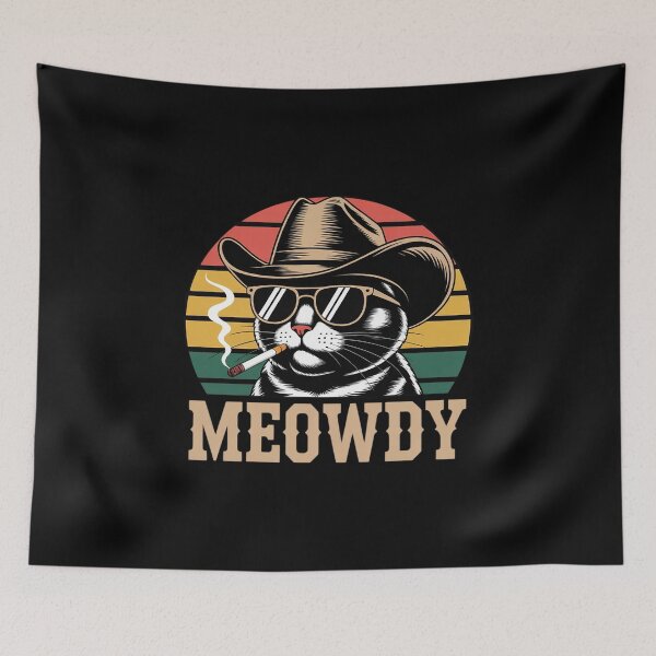 Item preview, Meowdy Partner Cowboy Cat designed and sold by DetroitMug.