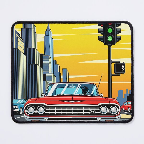 Item preview, US car at a New York traffic light designed and sold by LP-ART by Lutz Peter.