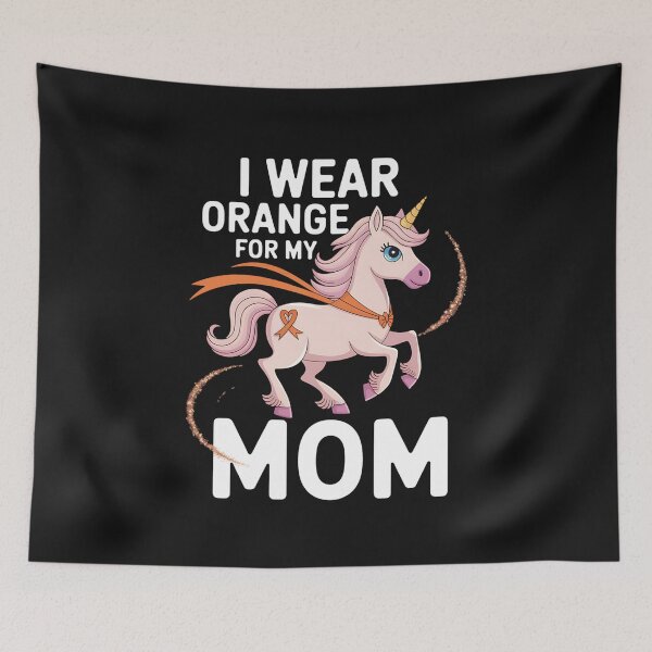 Item preview, I Wear Orange For My Mom Unicorn MS Awareness designed and sold by JessicaWalshdf.