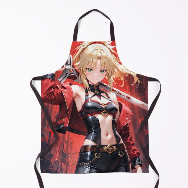 Item preview, Red Saber Mordred Fate Grand Order Red Urban Warrior Anime Girl Waifu Fiery Fantasy Energy designed and sold by HumbertoValveno.