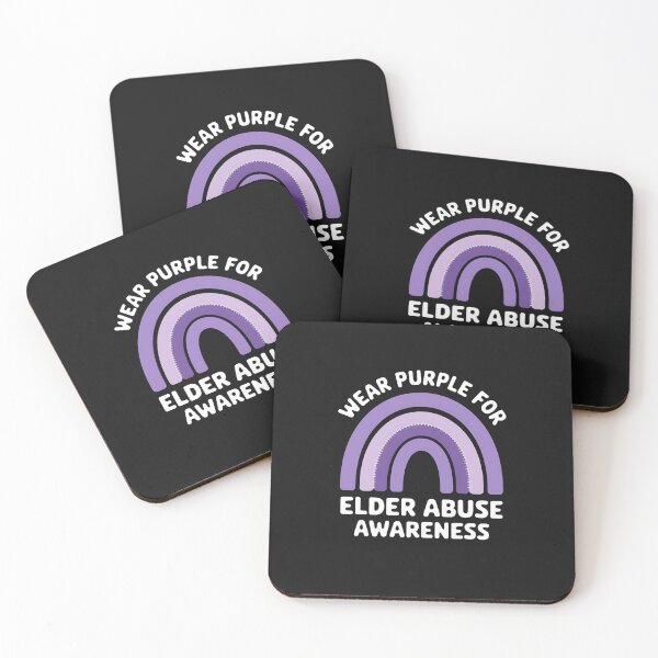 Item preview, I Wear Purple For Elder Abuse Awareness Cute Rainbow designed and sold by JessicaWalshdf.