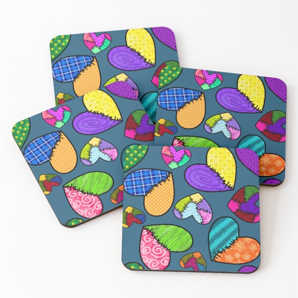 Item preview, Patchwork Hearts designed and sold by Belladonna-Lily.