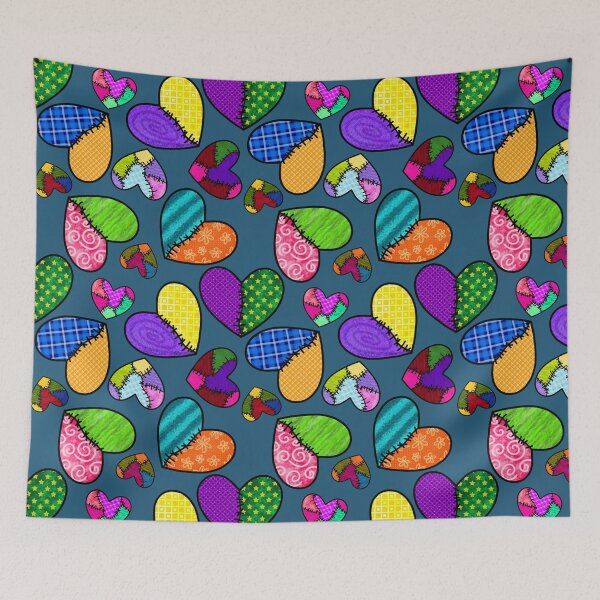 Item preview, Patchwork Hearts designed and sold by Belladonna-Lily.