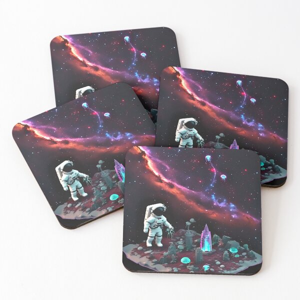 Item preview, Neon Nebula Wanderer – Ethereal Space Fantasy designed and sold by Neer arts.
