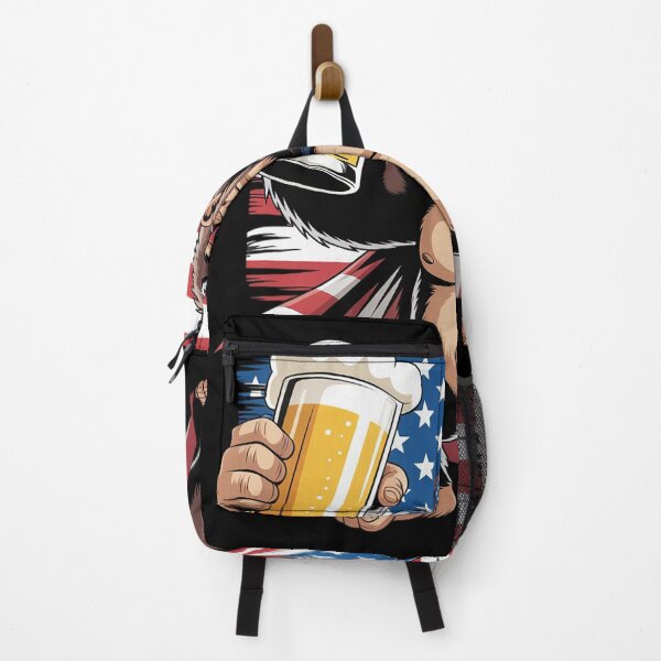 Item preview, Bigfoot American Flag Drinking Beer 4th Of July Patriotic designed and sold by KonstanKoraner.