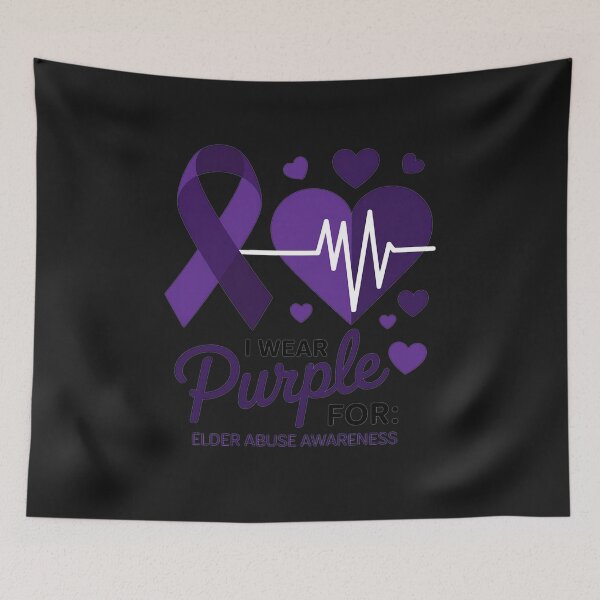 Item preview, I Wear Purple For ELDER ABUSE Awareness designed and sold by JessicaWalshdf.