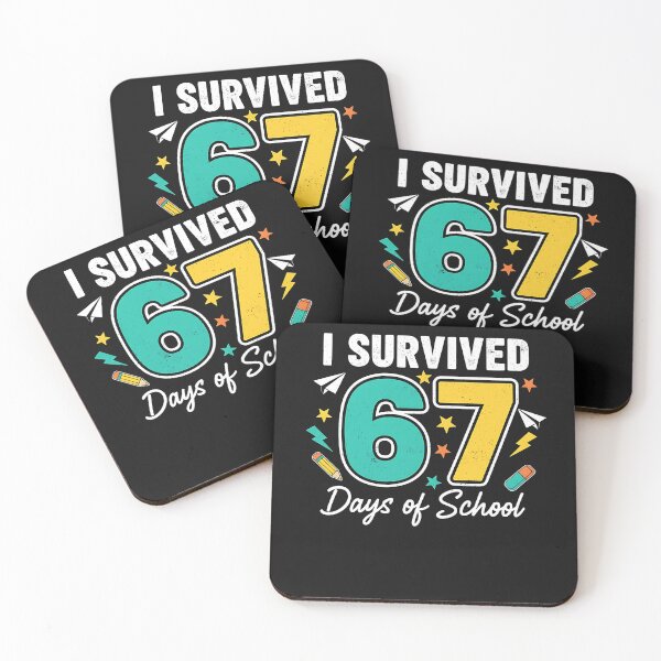 Item preview, I Survived 67 Days Of School Funny 67 Teachers Students Meme  designed and sold by TalalosART.