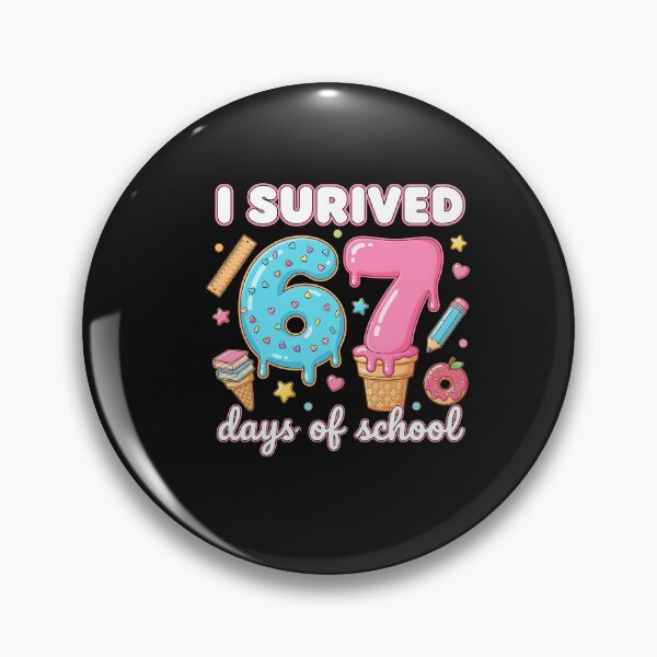 Item preview, I Survived 67 Days Of School Funny 67 Teachers Students Meme  designed and sold by TalalosART.