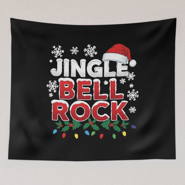 Item preview, Festive Jingle Bell Rock in Snowy Holiday Glow designed and sold by MotivaChic.
