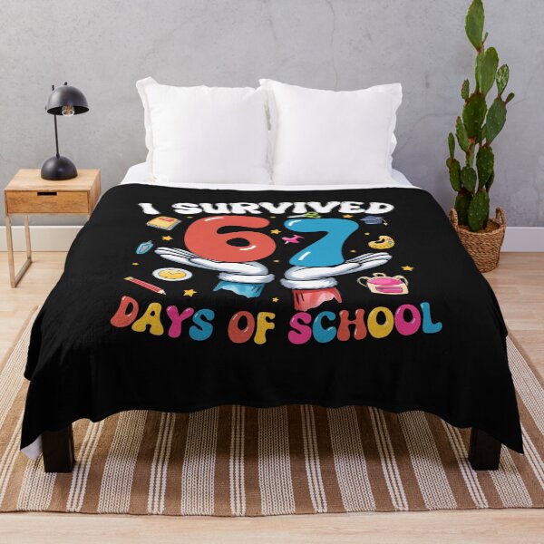 Item preview, I Survived 67 Days of School Funny Six Seven 6 7 Meme Z Gen designed and sold by TalalosART.