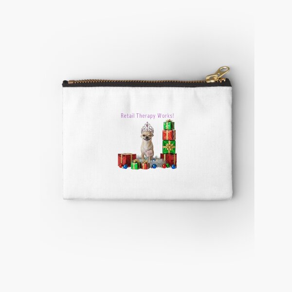 Item preview, Funny Holiday Gift, "Retail Therapy Works!" Girl Dog designed and sold by kkalli-official.