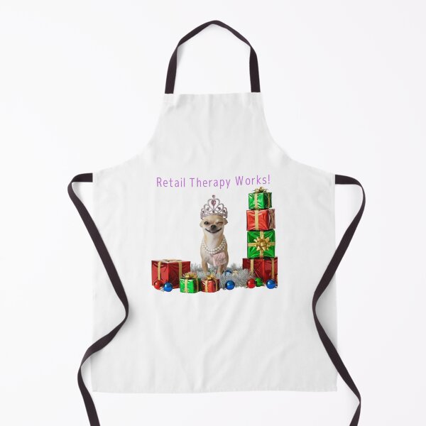 Item preview, Funny Holiday Gift, "Retail Therapy Works!" Girl Dog designed and sold by kkalli-official.
