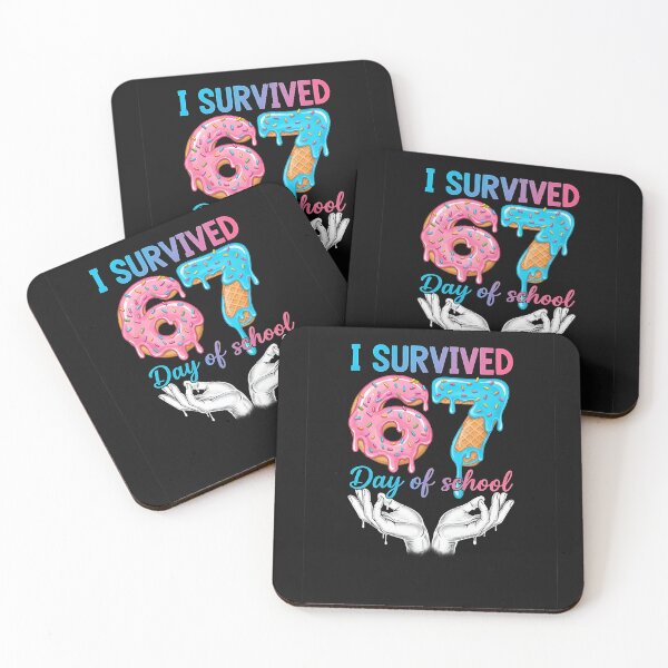 Item preview, I Survived 67 Days Of School Funny Six Seven 6 7 Meme Z Gen designed and sold by TalalosART.