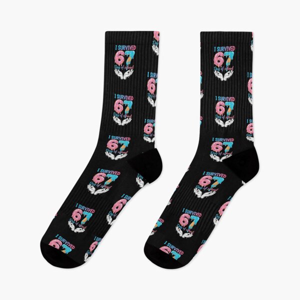 Item preview, I Survived 67 Days Of School Funny Six Seven 6 7 Meme Z Gen designed and sold by TalalosART.