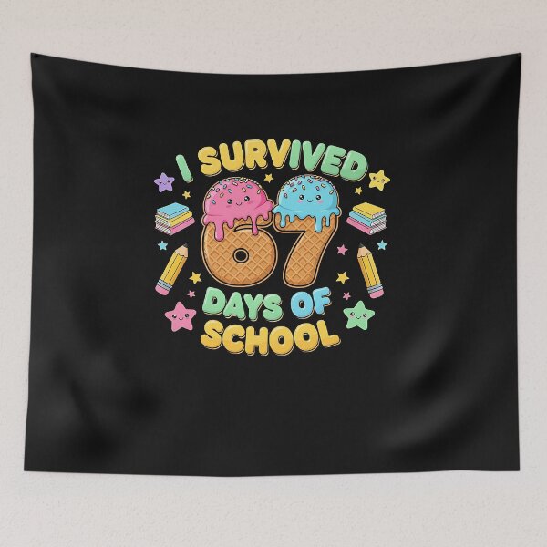 Item preview, I Survived 67 Days Of School Funny Six Seven 6 7 Teachers designed and sold by TalalosART.