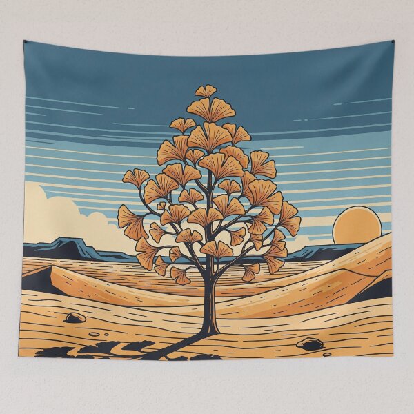 Item preview, Ginkgo tree in the desert designed and sold by LP-ART by Lutz Peter.