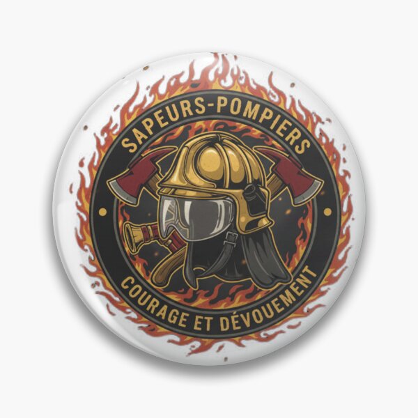 Item preview, French Firefighter Helmet F1 - Flames & Courage Design designed and sold by Magounette.