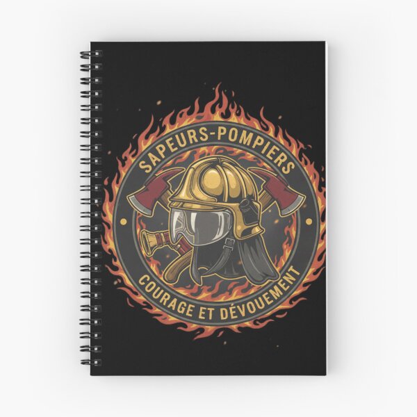 Item preview, French Firefighter Helmet F1 - Flames & Courage Design designed and sold by Magounette.