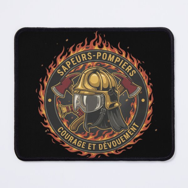 Item preview, French Firefighter Helmet F1 - Flames & Courage Design designed and sold by Magounette.